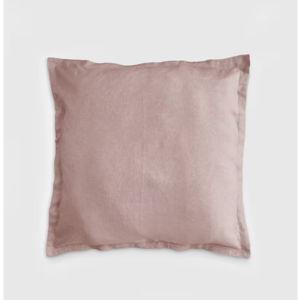 European Linen Euro Sham in Dusty Mauve
