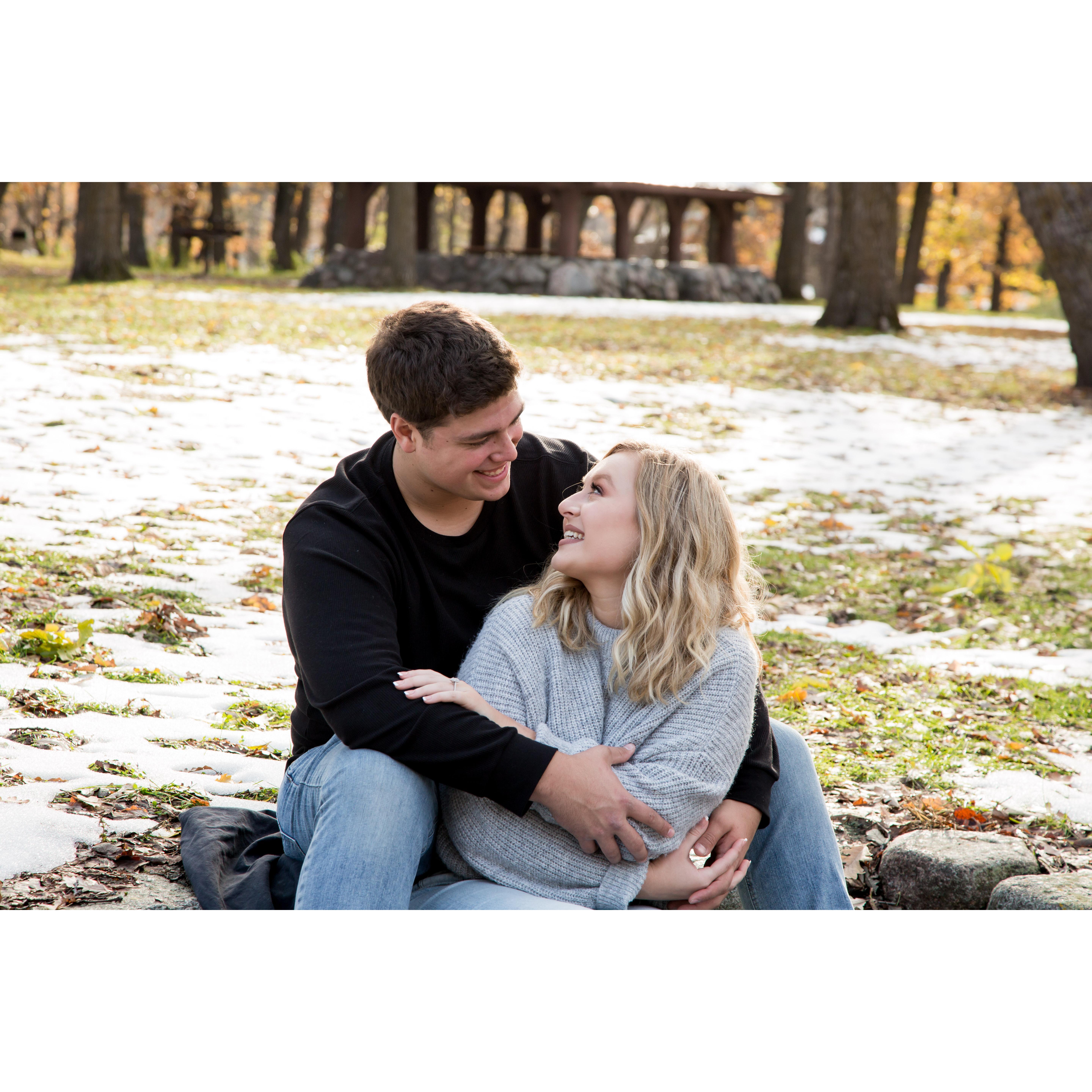 Engagement photo from Turtle River State Park