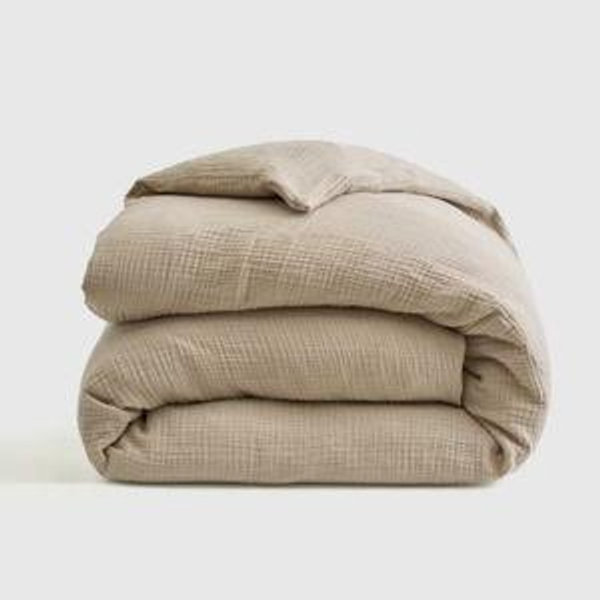Dune Organic Airy Gauze Duvet Cover | Quince - Queen