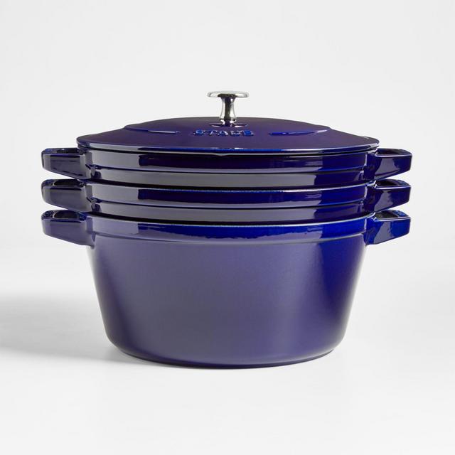 Staub ® Stackable Dark Blue 4-Piece Cookware Set