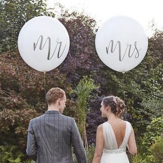 Rustic Country Mr. & Mrs. Balloon, Set of 2