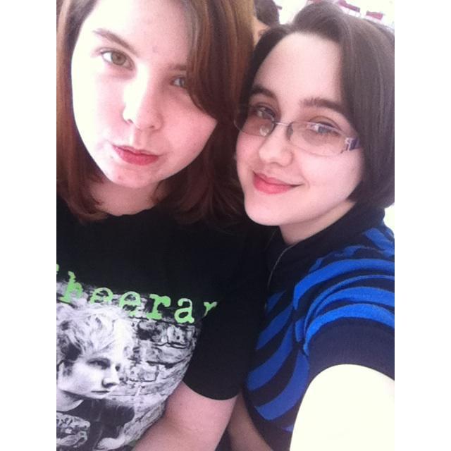 Anooother selfie featuring Sam's FAVORITE shirt. Literally had to hide it to make her wearing something else!