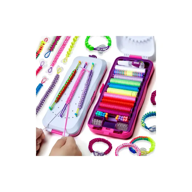 Pretty Me Friendship Bracelet Making Kit - Complete Craft Kit for Kids - Includes String, Beads, and Tools, Birthday Gifts for Girls