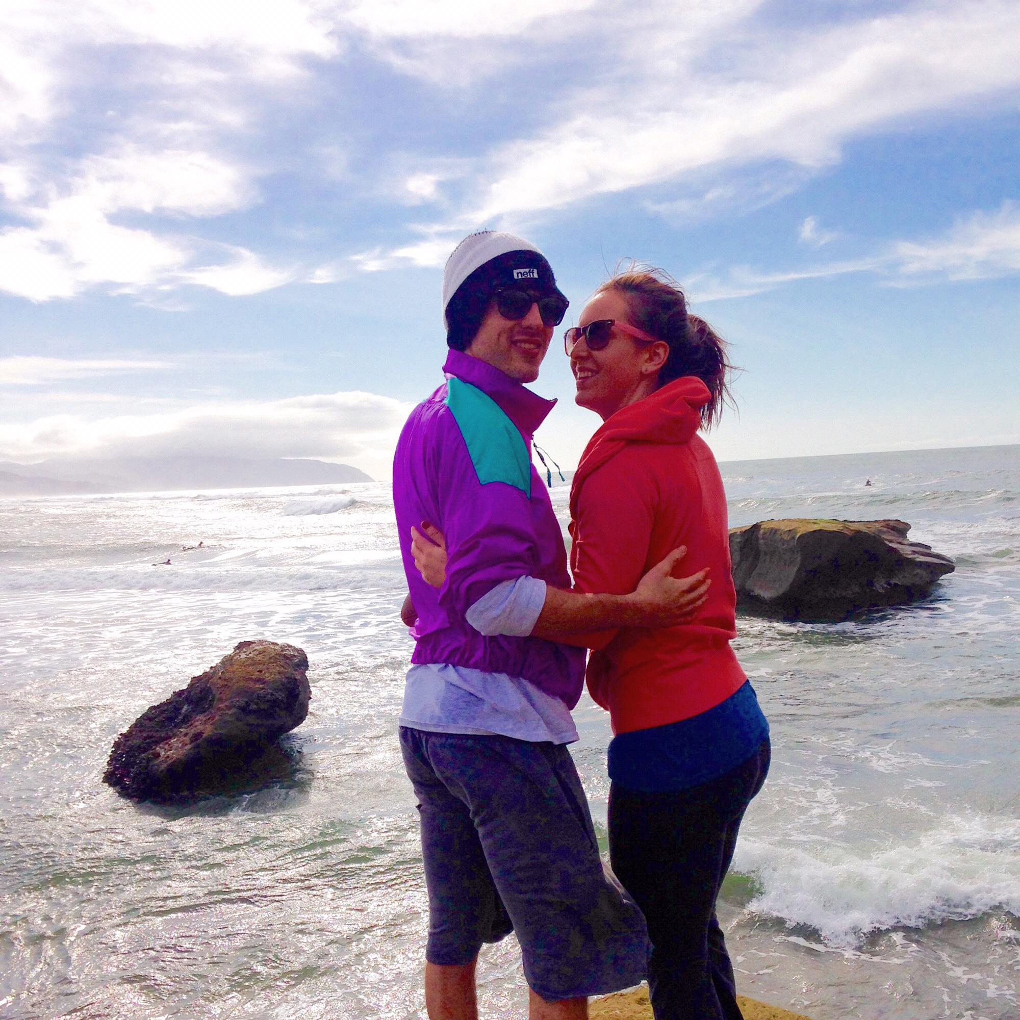 First Valentines day as a couple spent oceanside at Pacific City.