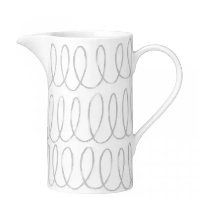 Kate Spade New York - CHARLOTTE STREET GREY DINNERWARE PITCHER, 21.5CM, 2L