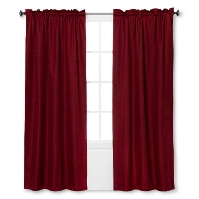 63&#34; X 42&#34; Braxton Thermaback Blackout Curtain Panel Red - Eclipse