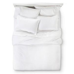400 Thread Count Hemstitch Solid Duvet Cover Set