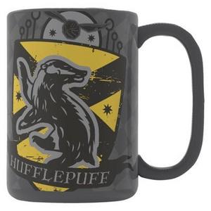 Harry Potter Zak Designs 15oz Ceramic Hufflepuff Mug Gray/Yellow