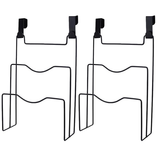 Ciieeo Kitchen Cabinet Door Hanging Pot Lid Organizer 3-Tier Iron Storage Rack 12.12X8.07X3.22 Inch Hanging Lid Holder for Pots and Cutting Boards Easy Kitchen Organization