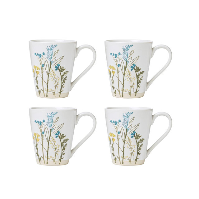Lenox Wildflowers Mugs, Set of 4