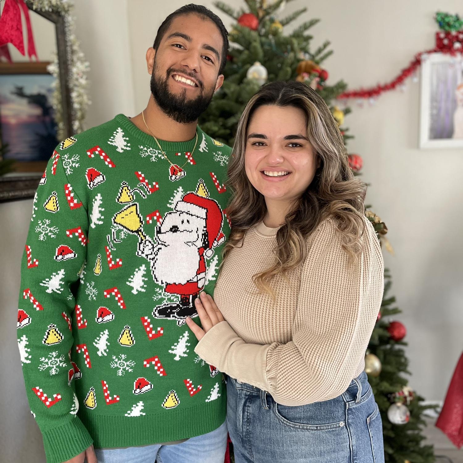 First Christmas morning.