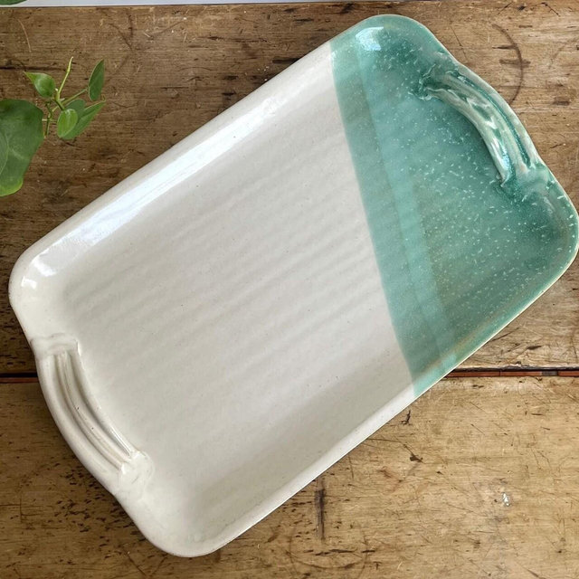 Ceramic Serving Platter Large Handmade pottery tray Pottery Platter Handmade Serving Tray Stoneware Charcuterie Serving Platter Charcuterie
