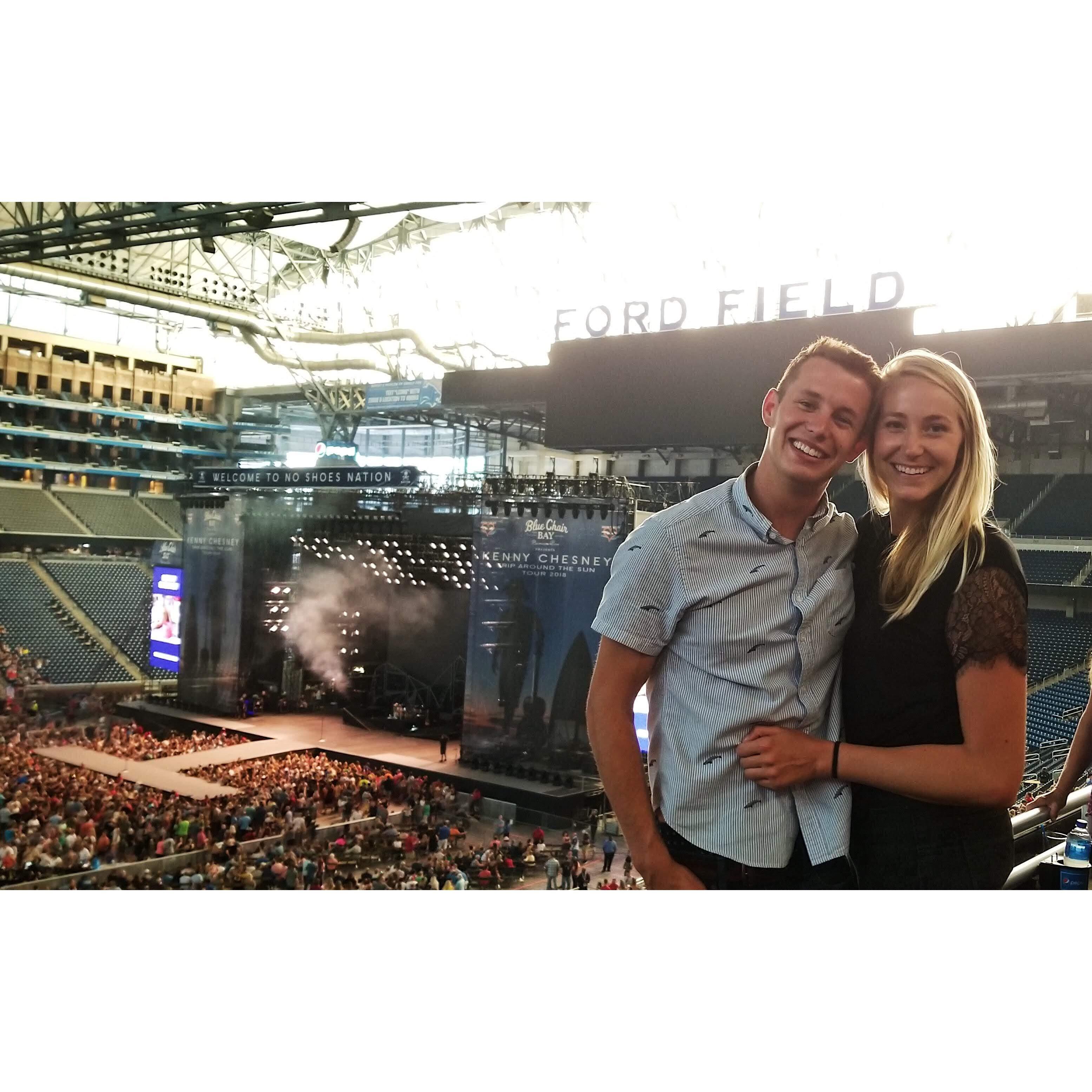 kenny chesney concert at ford field
