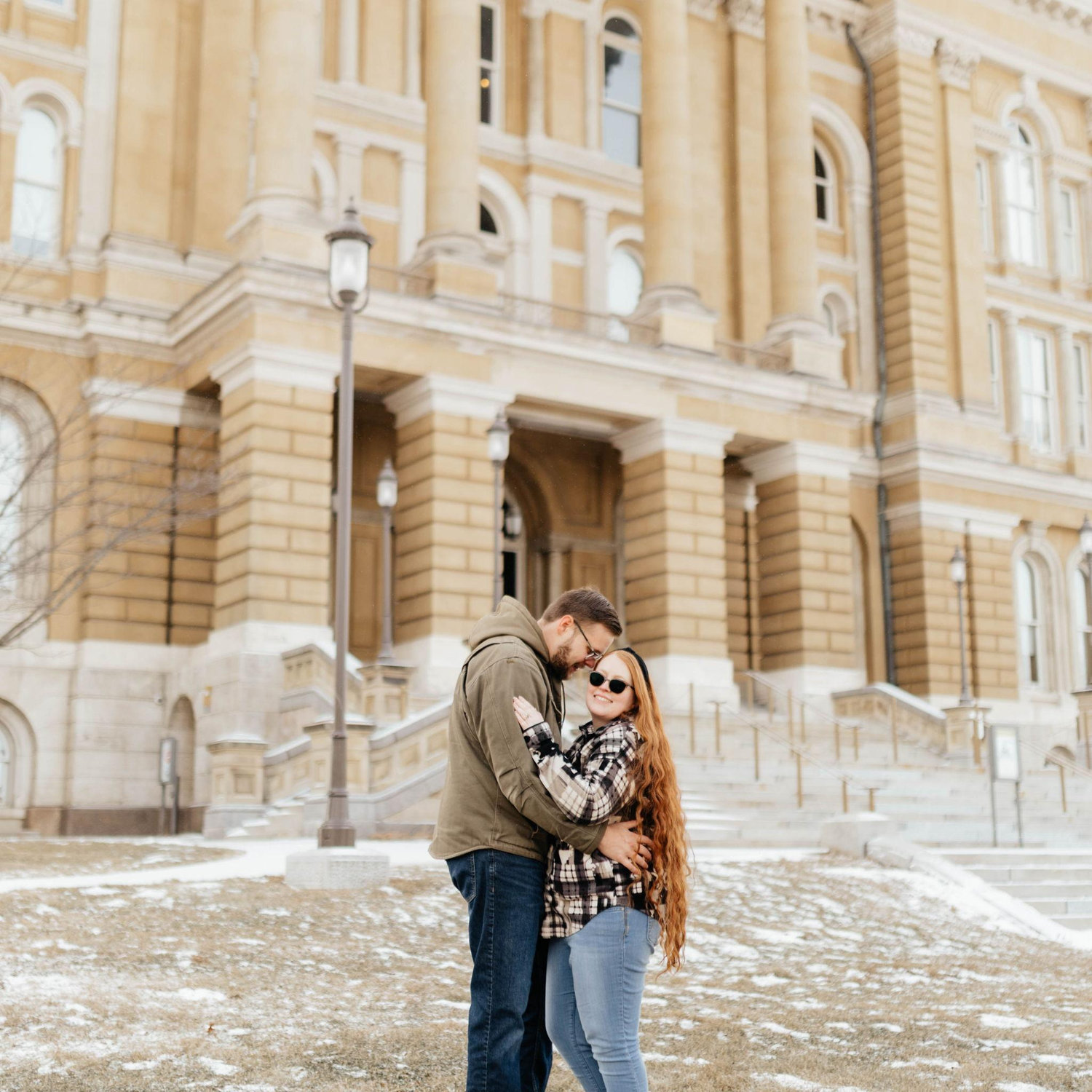 Our Engagement Photos at the Iowa State Capitol! -Courtesy of Peridot & Lace ❤️