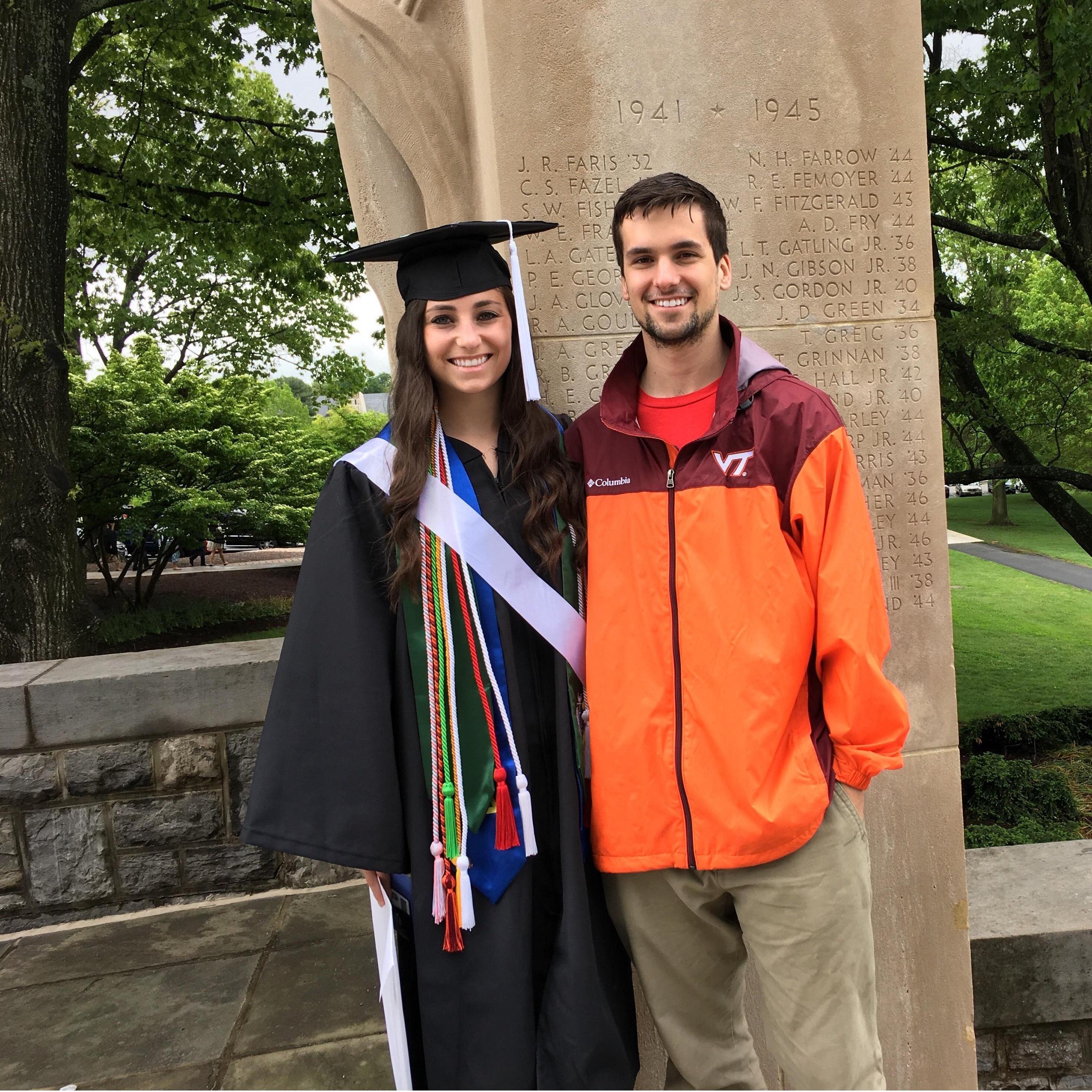 Maggie's college graduation in 2017.