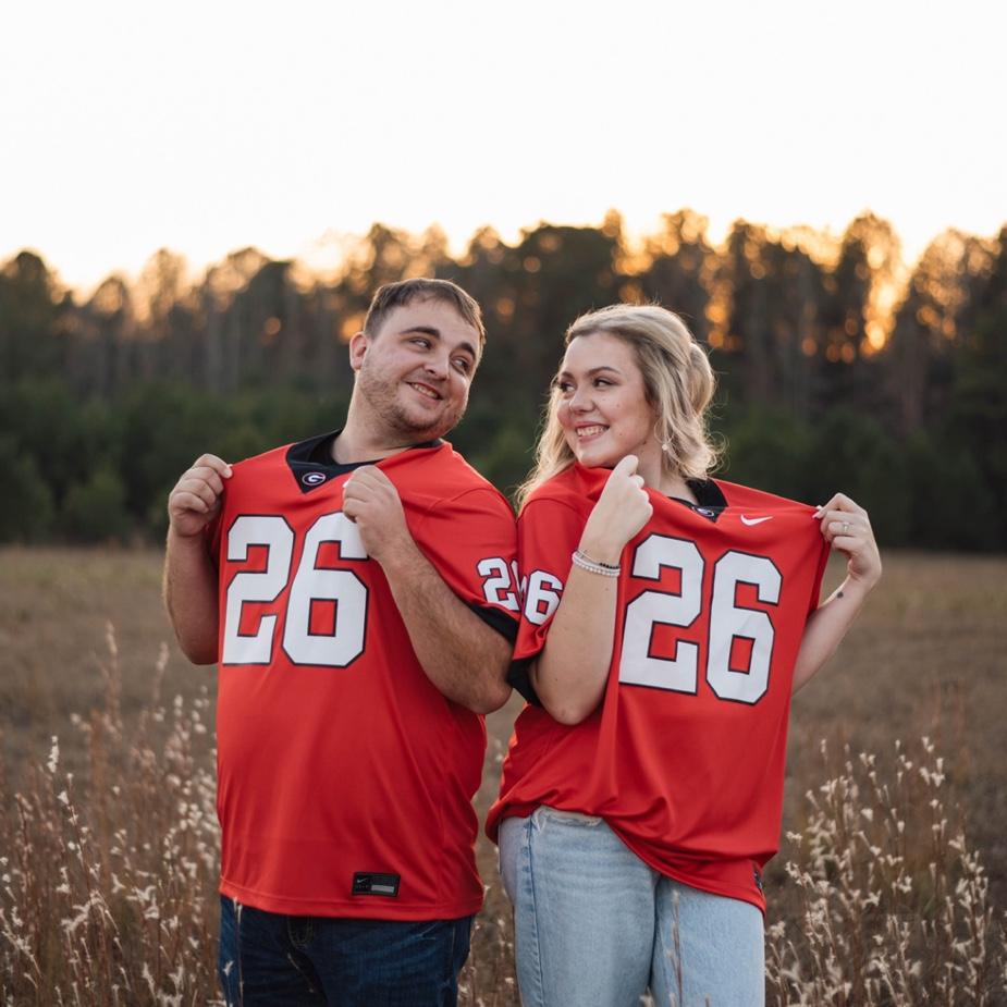 Go dawgs! Brice’s favorite engagement outfit