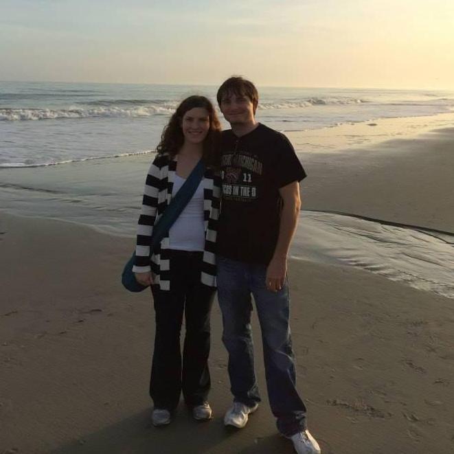 On the beach in Myrtle Beach, South Carolina December 2013