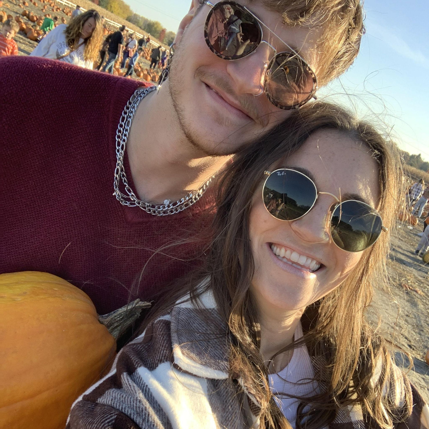 Found our way out of the corn maze in Wisconsin (2022).