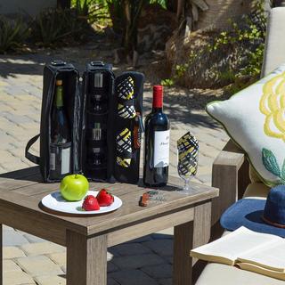 Insulated Wine Cooler Bag with Glasses & Corkscrew