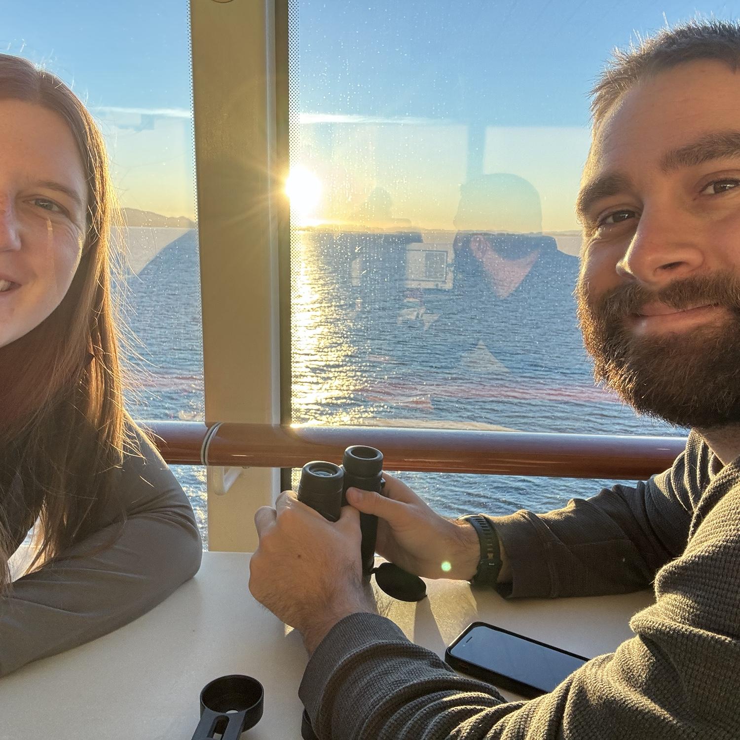 Cruisin up to Alaska. It was also Meaghan’s first cruise ever!