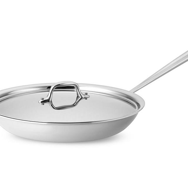 All-Clad D3 Tri-Ply Stainless-Steel Traditional Covered Fry Pan, 12"