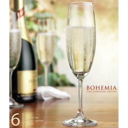 Home Essentials and Beyond Bohemia Vineyard Champagne Glass (Set of 6)
