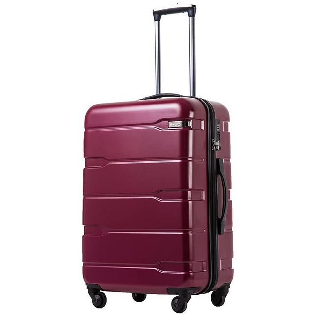 COOLIFE Luggage Expandable(only 28") Suitcase PC+ABS Spinner Built-in TSA Lock 20in 24in 28in Carry on