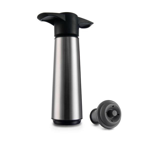 Vacu Vin Wine Saver with Stopper Stainless Steel