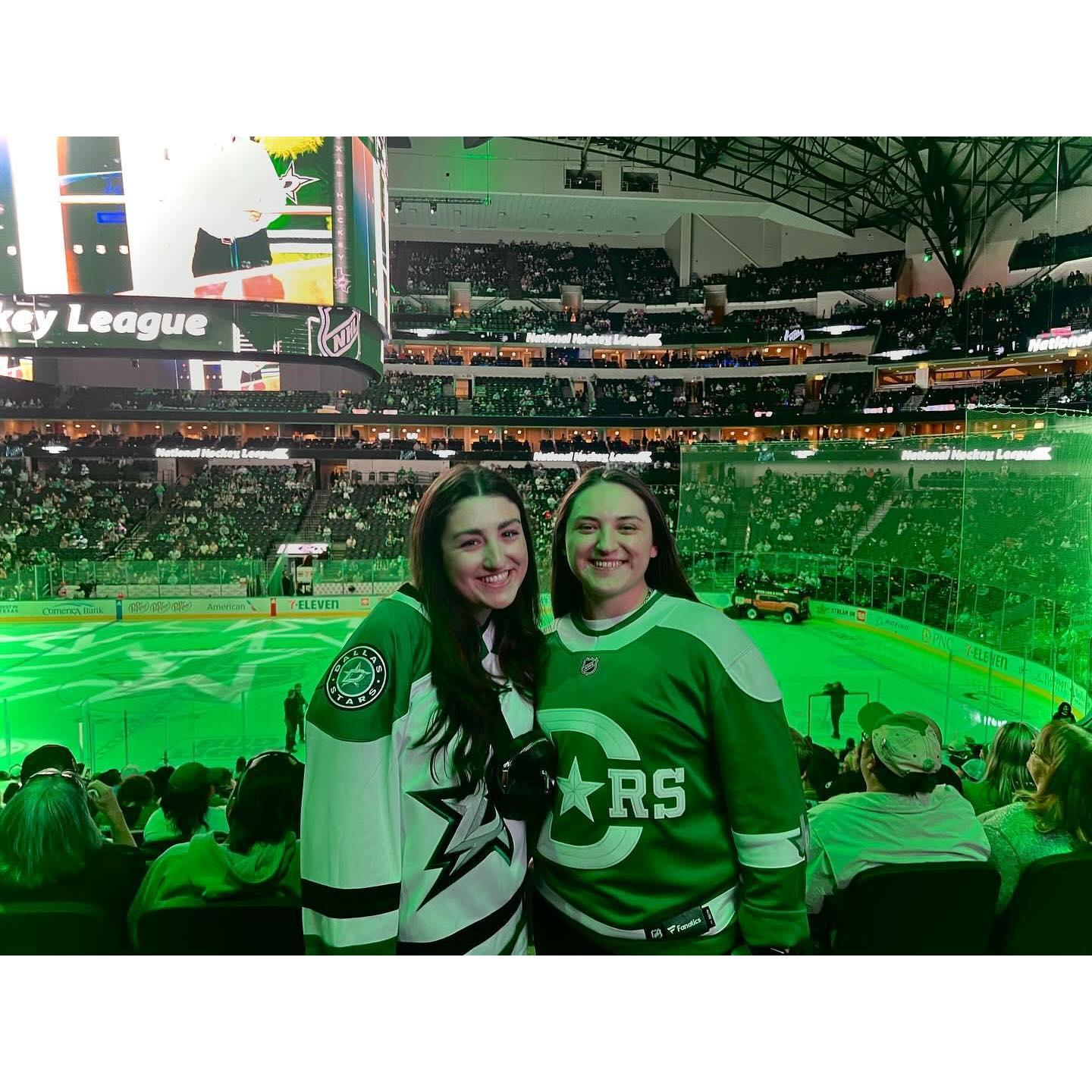 Our favorite date night .... hockey games!