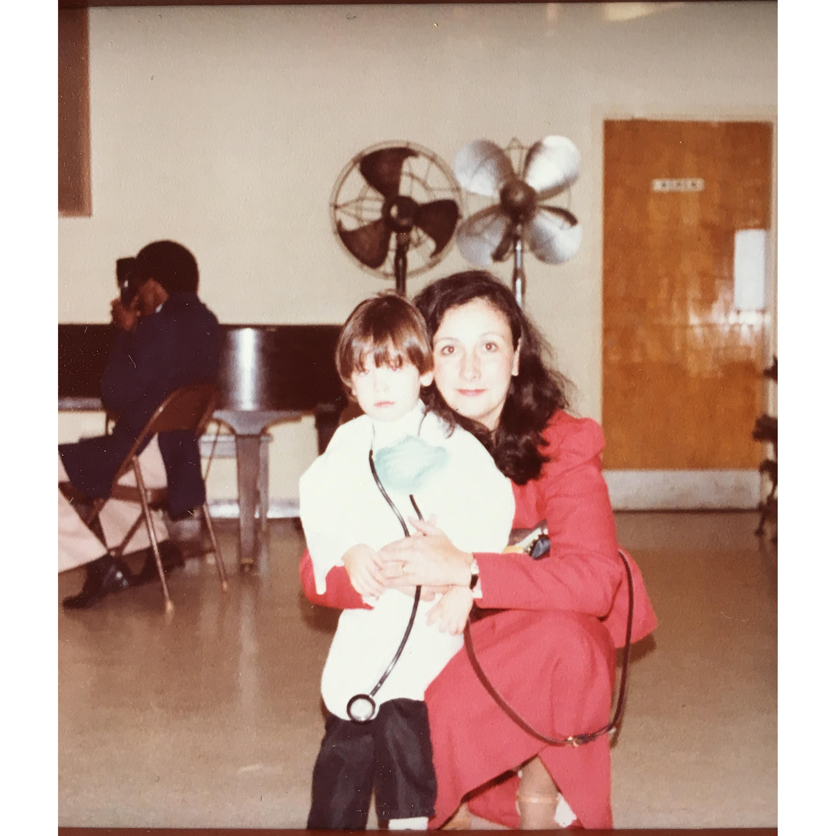 Steven and his mom (Lilliane Koopman) in the early years.