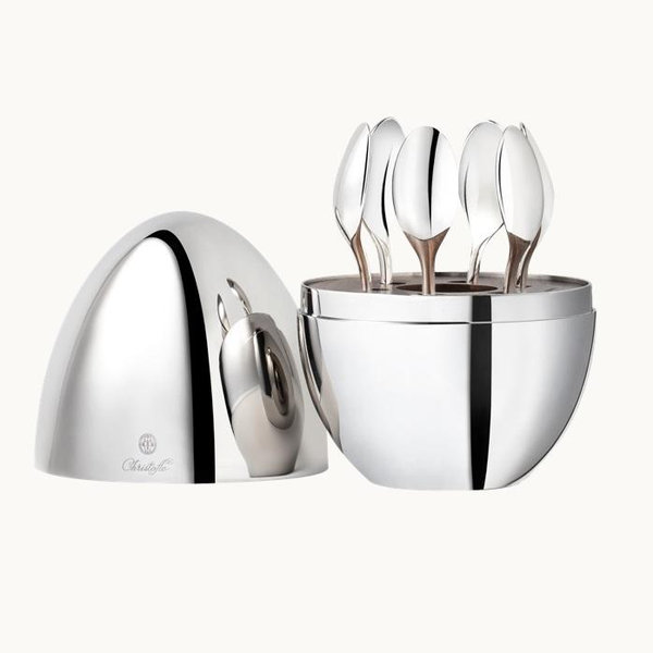 Silver-Plated 6-Piece Espresso Spoon Set Mood Coffee