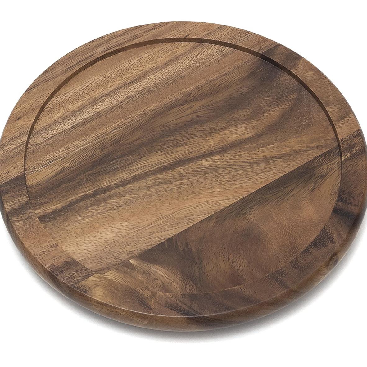 Lipper International Acacia Wood 10" Kitchen Turntable