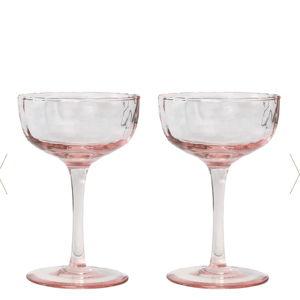 Puro Cocktail Coupe, Set of 2 in Blush