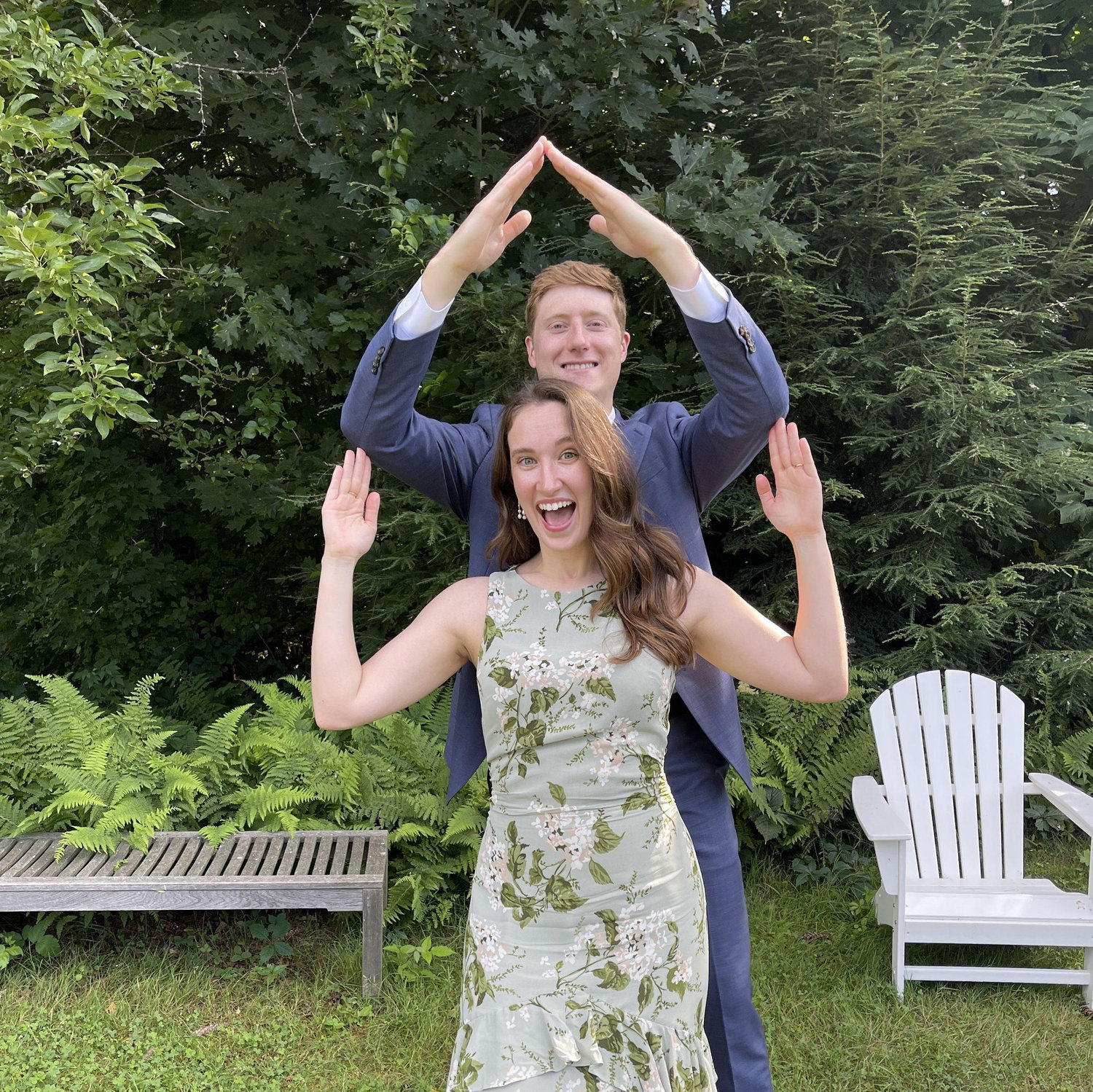 August 2024: Celebrating closing on a house (!!!) and celebrating love at our close friends' (Olivia & Matthew we love you) wedding!