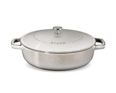 Staub Cast-Iron Braiser, 4-Qt., Graphite