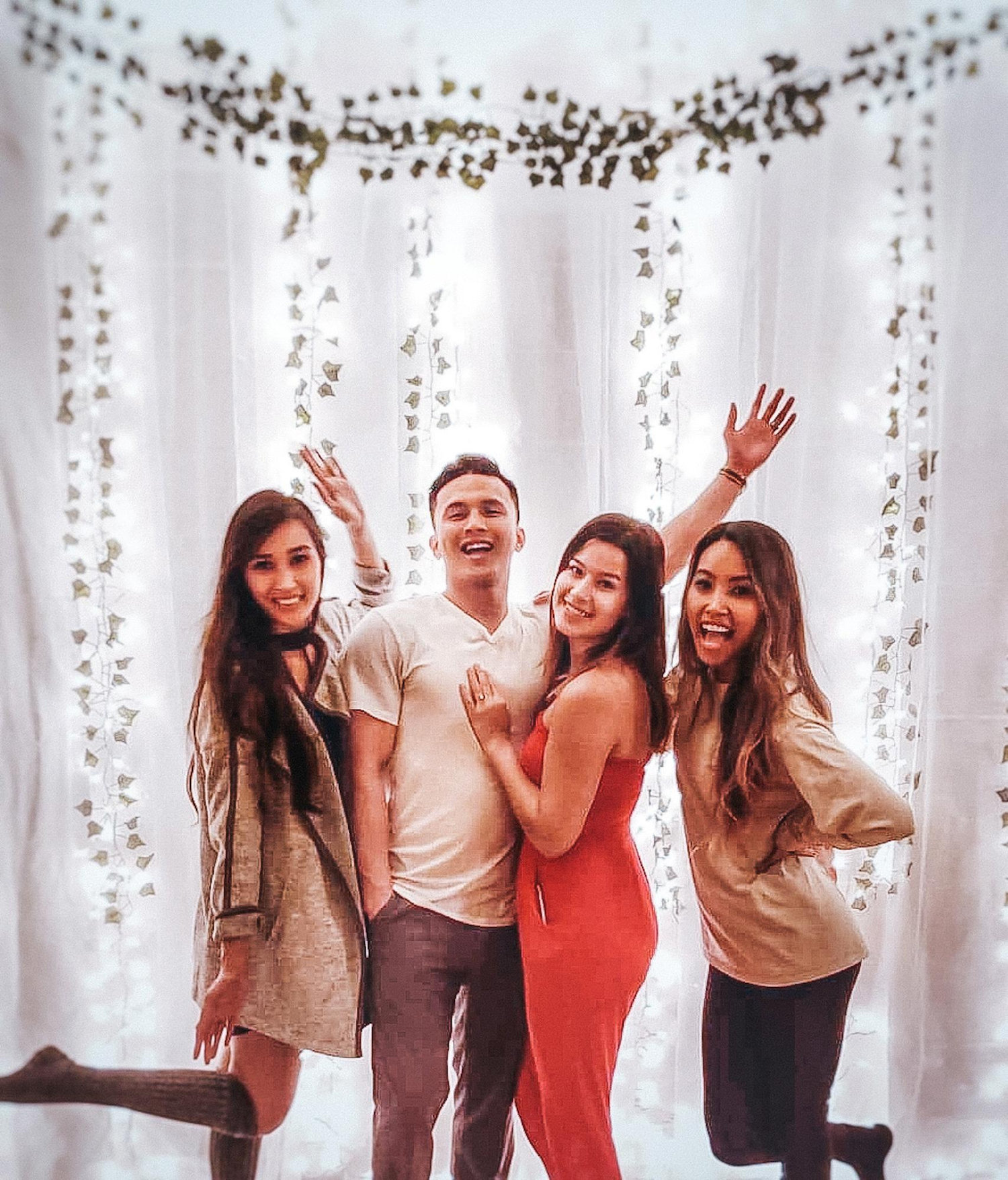 Celebrating the engagement at the Diaz’s!