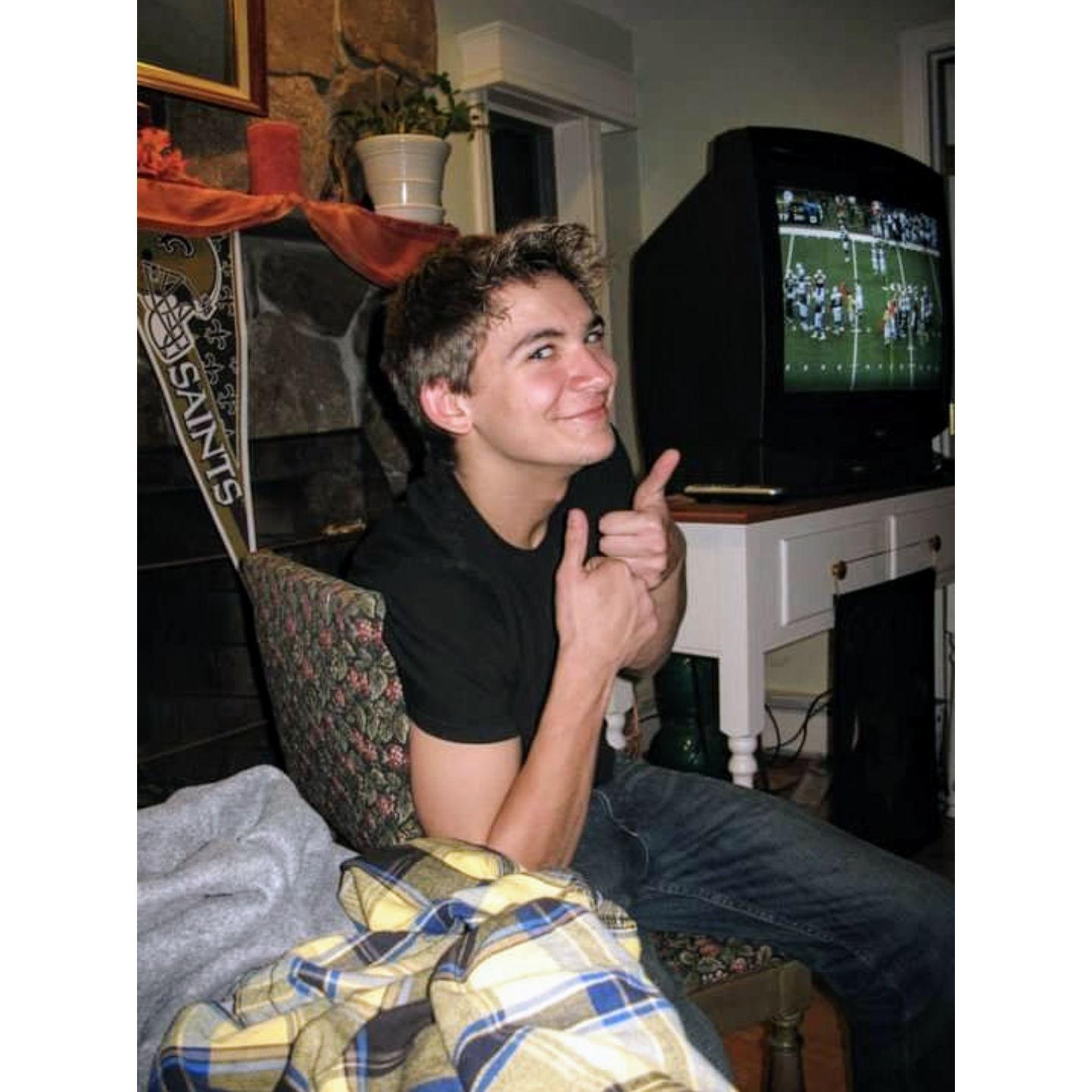 The photo from the Thanksgiving when they first met that high school Katie used to pine over