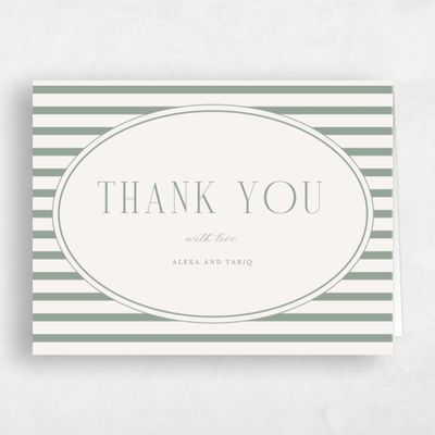 Sage, Green Wedding Thank You - Azelie Landscape