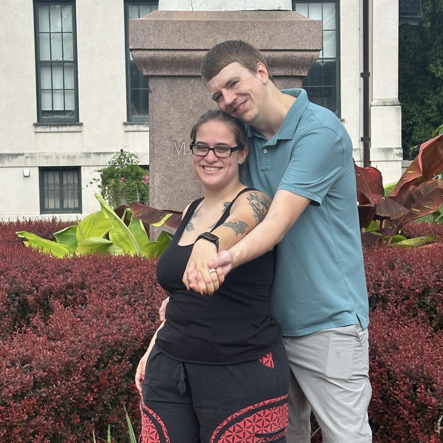 Taken after Kevin proposed at the Missouri Botanical Gardens in St. Louis.