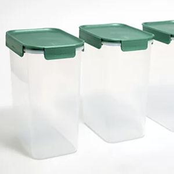 Jade Green LocknLock Set of (3) 17-Cup Tall Pantry Containers - QVC.com