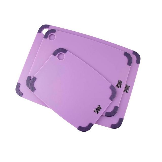 Cambridge, Purple Robert Irvine 3-Piece Cutting Board Set, 3 Count