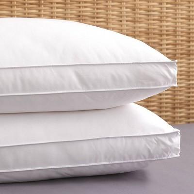 Queen 2pk Allergen Barrier Bed Pillow with 2" Gusset - PureShield