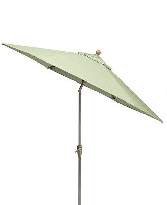 Wayland Outdoor 9' Auto-Tilt Umbrella,  with Sunbrella® Fabric, Cast Oasis