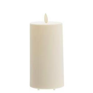 Premium Flicker Flameless Outdoor Candle, Ivory - 3X6