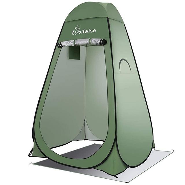 WolfWise Pop Up Privacy Shower Tent Portable Outdoor Sun Shelter Camp Toilet Changing Dressing Room