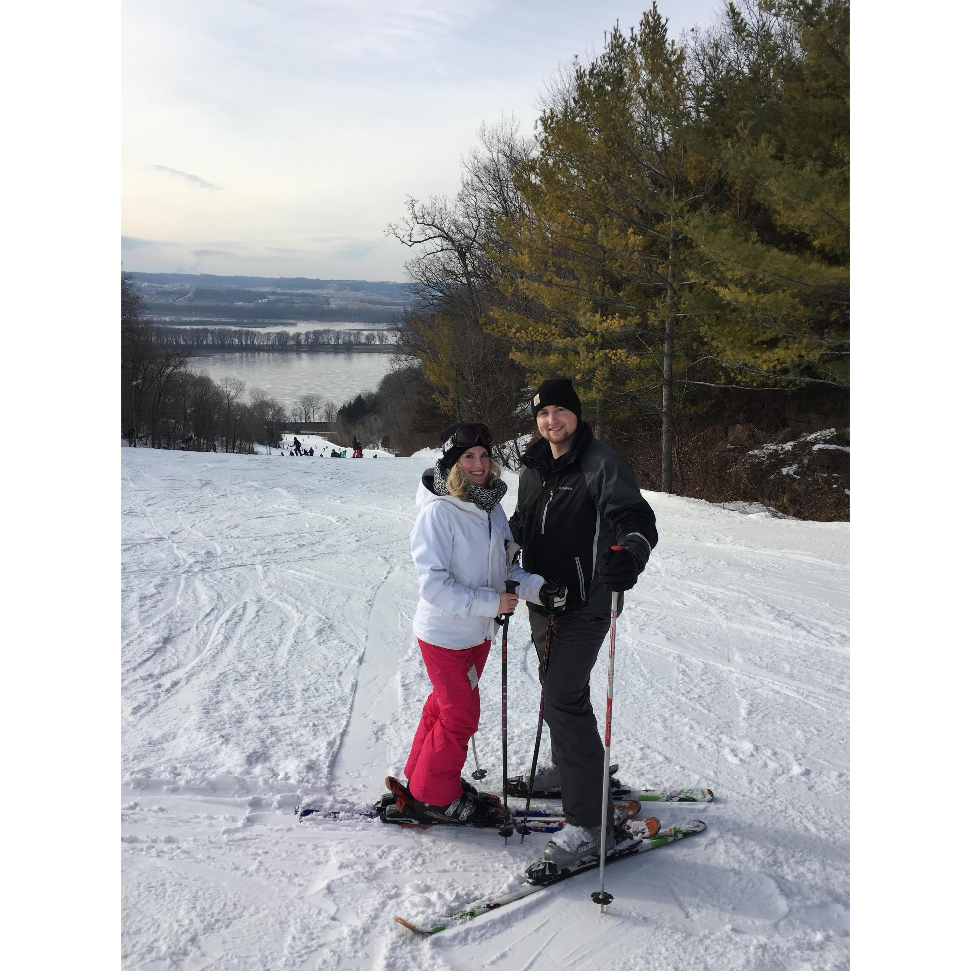 The year Justyna taught Michael how to ski - 2017