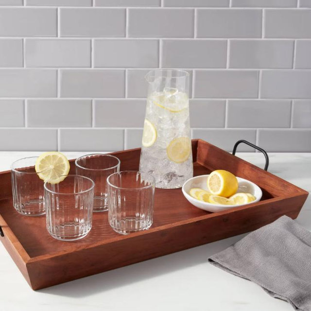 20" x 13" Wood Serving Tray - Threshold™