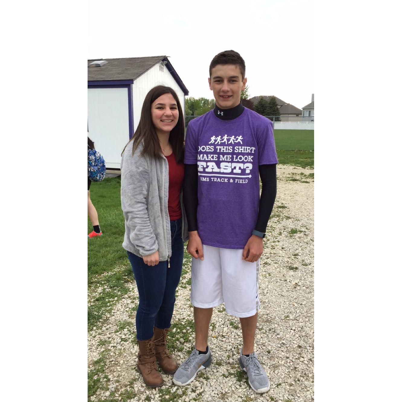 First photo ever together! #awkward
