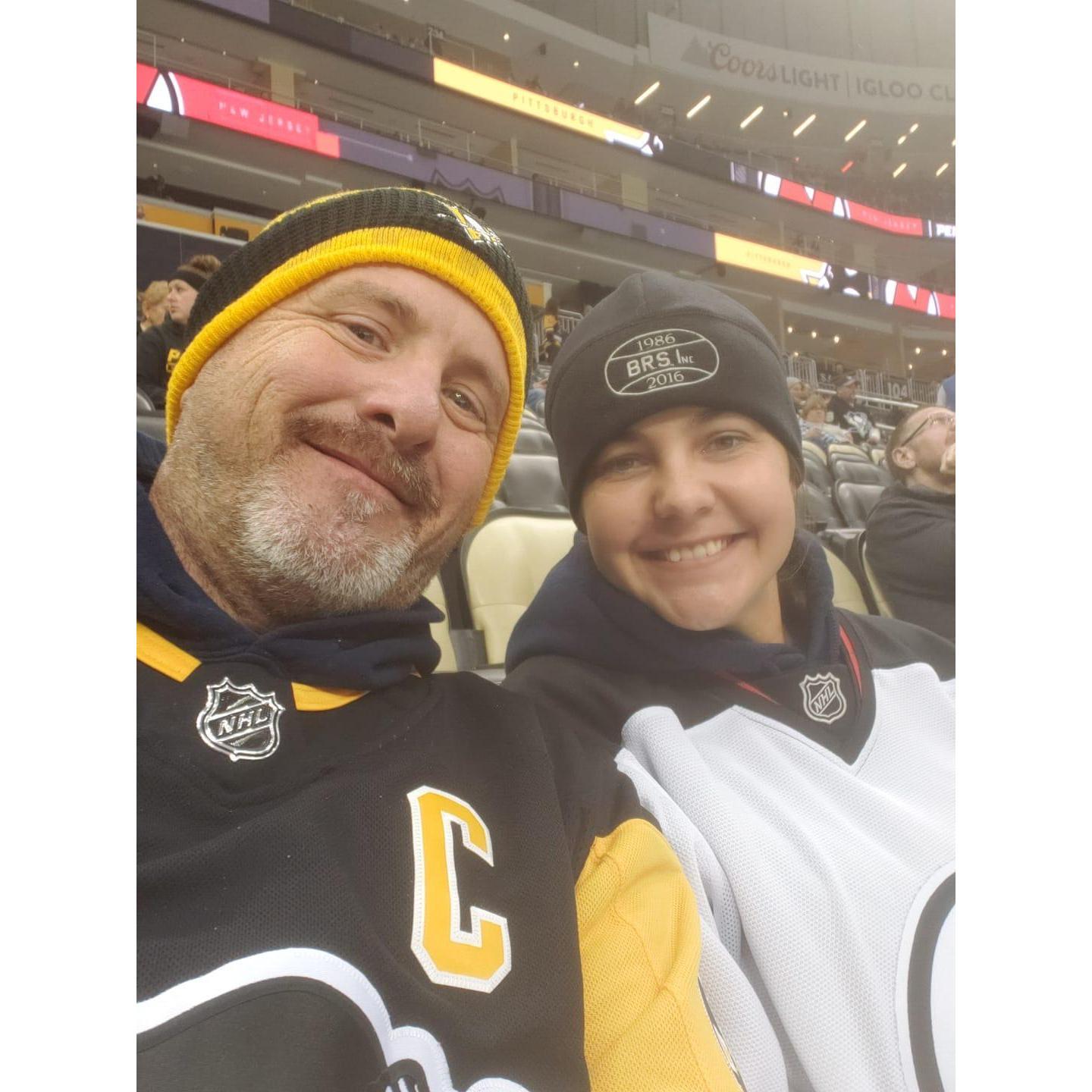Our first trip to Pittsburgh for Penguins v. Devils.