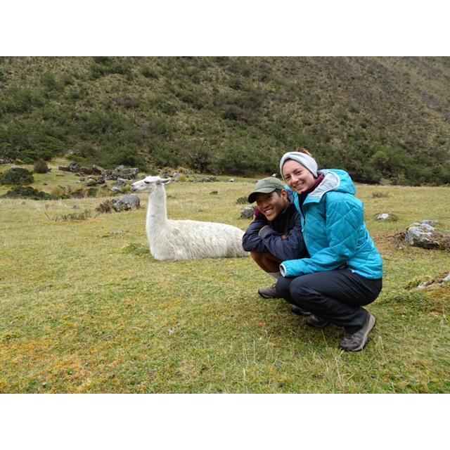 They told us not to get too close to the wild llamas. Oops.
